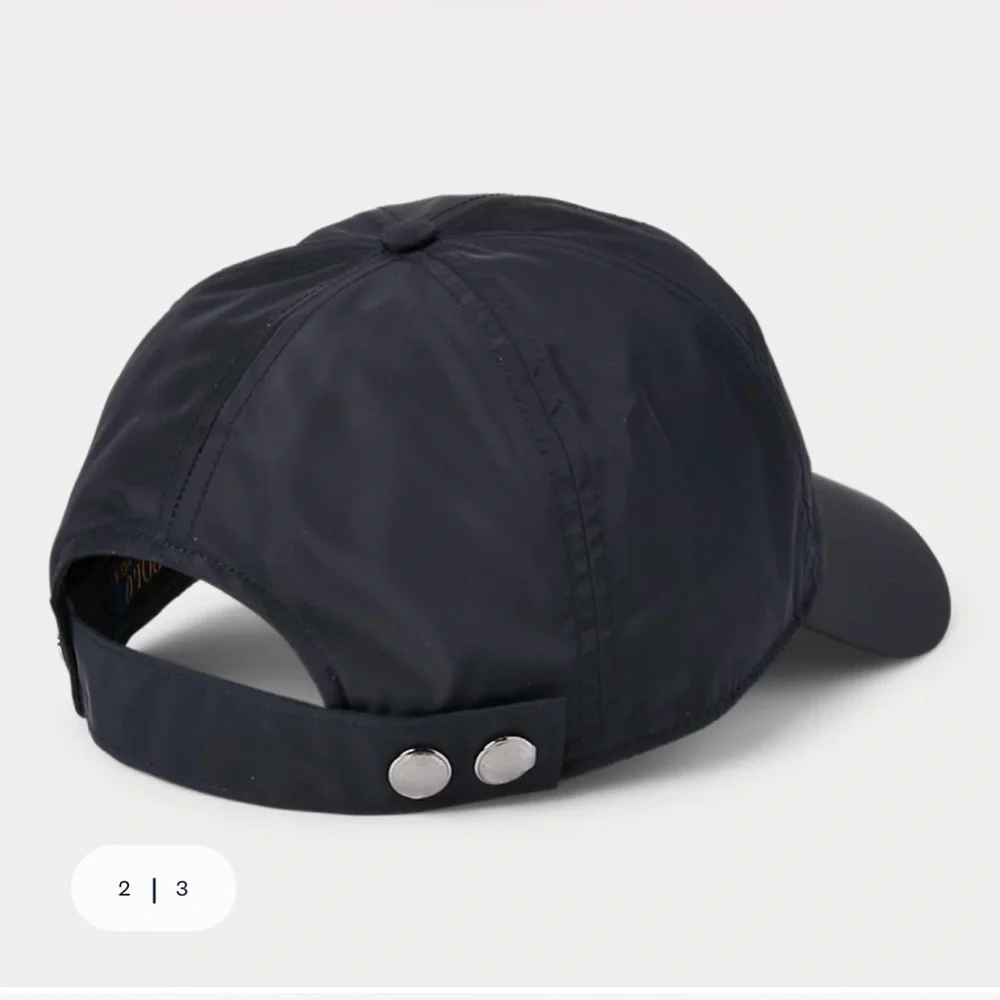 Polo Ralph Lauren black pony plaque cap baseball hat adjustable gunmetal silver - Picture 8 of 12